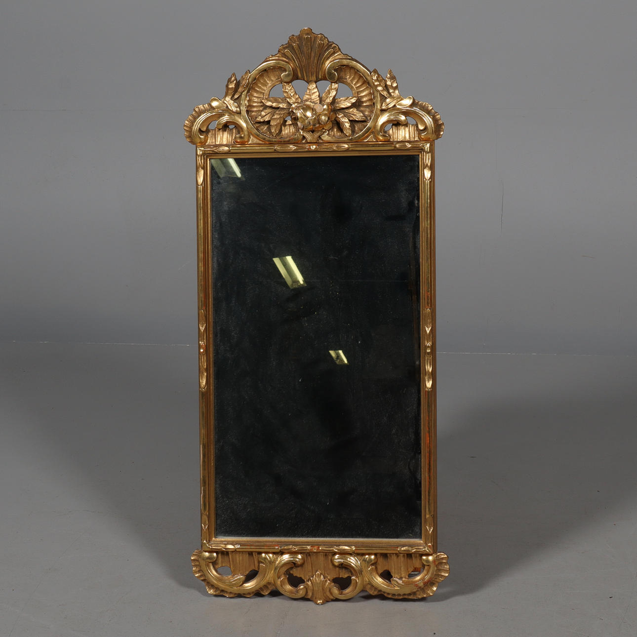 MIRROR, gilt, rococo style.