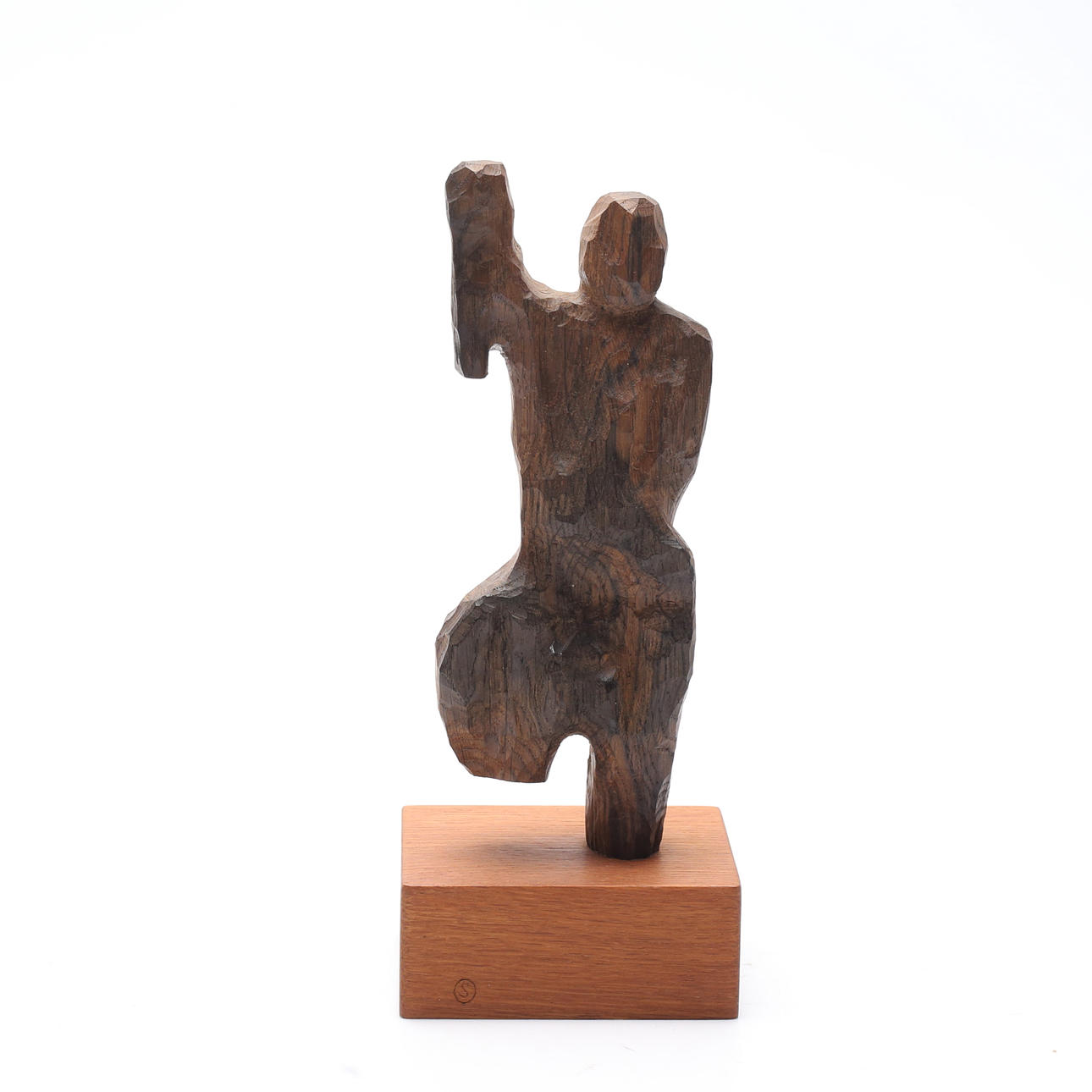 SVEN OLSSON. Sculpture, wood, signed SO.