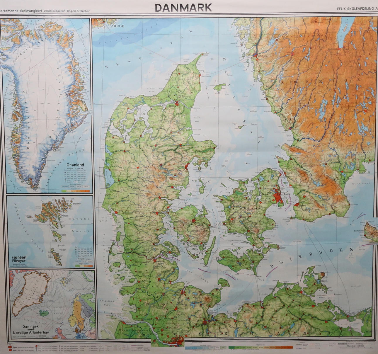 SCHOOL MAP, Denmark.