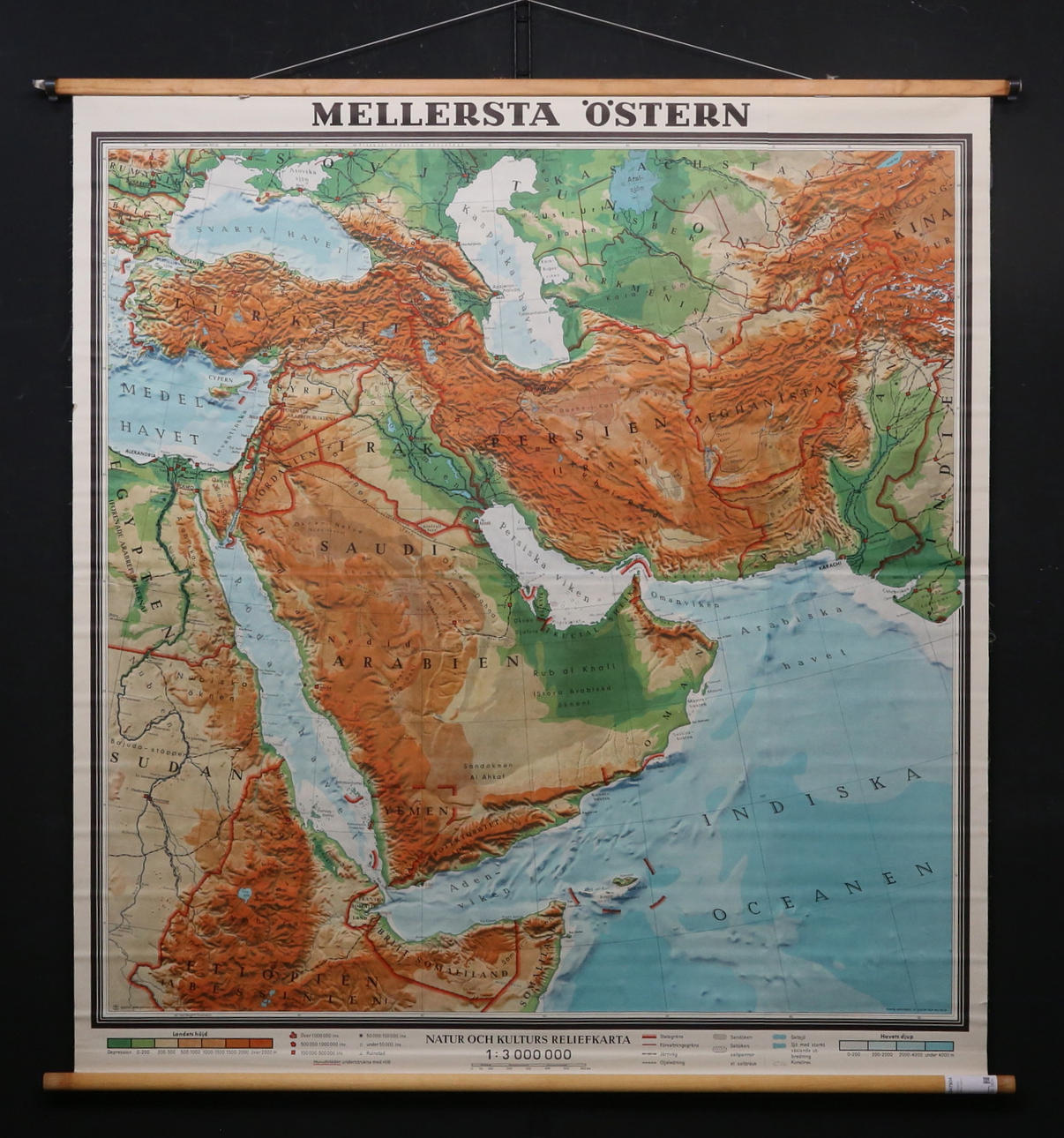 MAPA ESCOLAR, Medio Oriente.