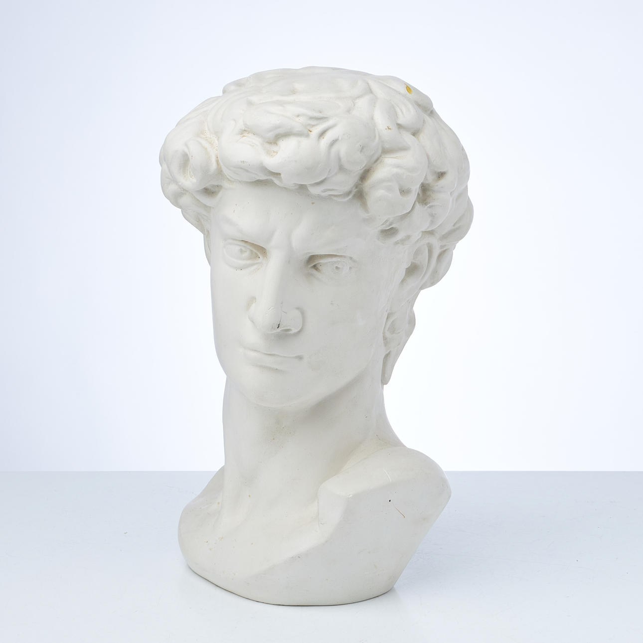 BUST/SCULPTURE, copy David by Michelangelo, plaster.