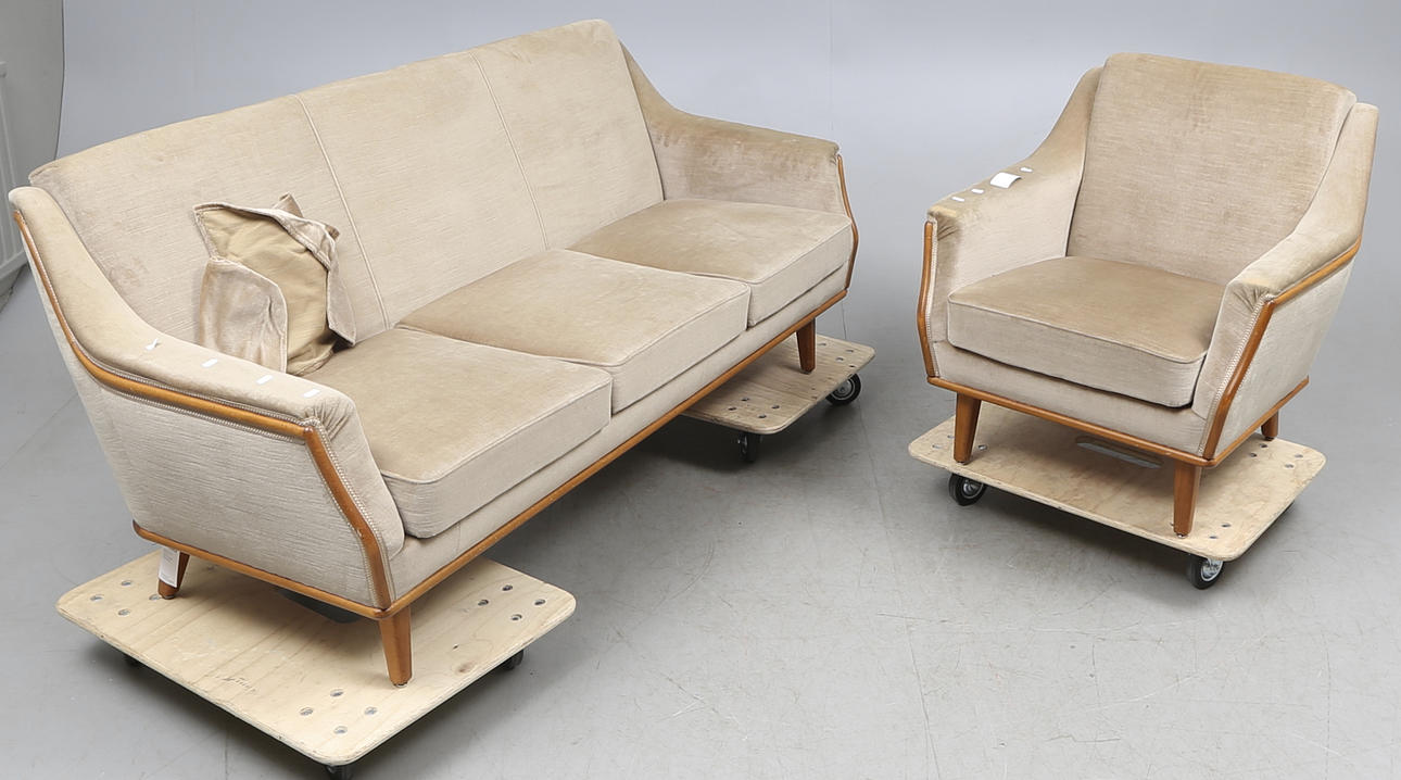 SOFFA och FÅTÖLJ, Stjernmöbler, Herrljunga.