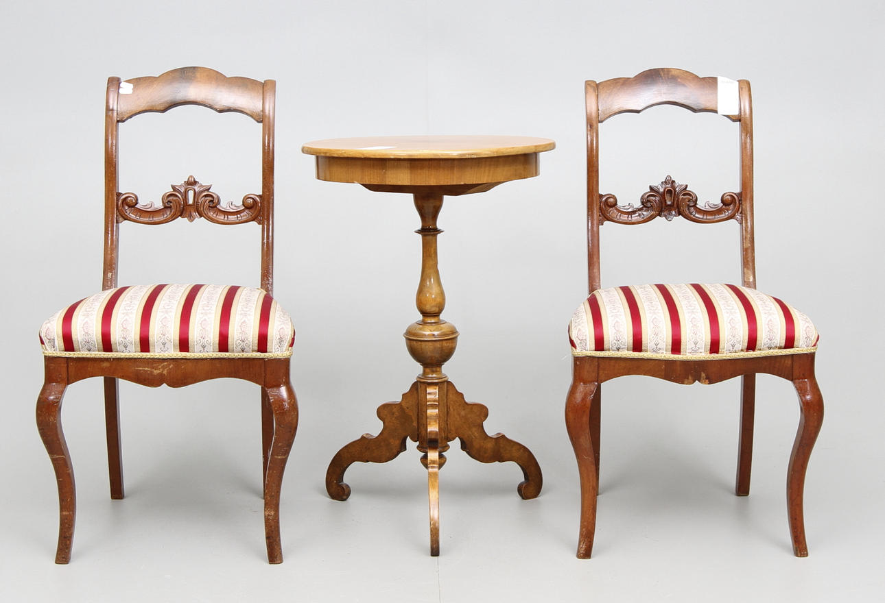 STOLAR OCH PELARBORD, nyrokoko, 1800-talets senare hälft.