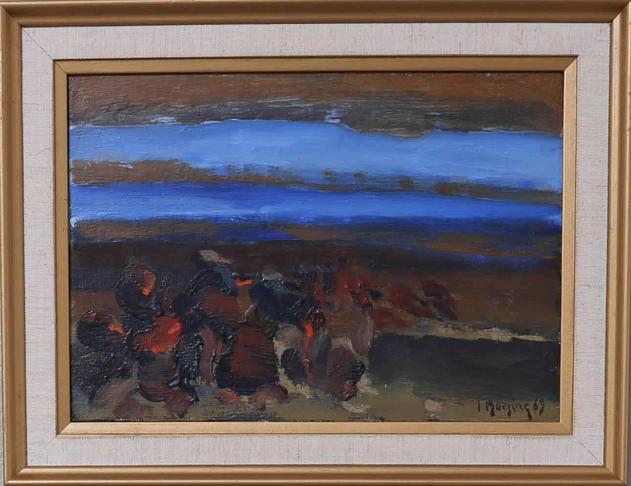 IVAR MORSING. Olja på pannå, signerad och daterad -69.