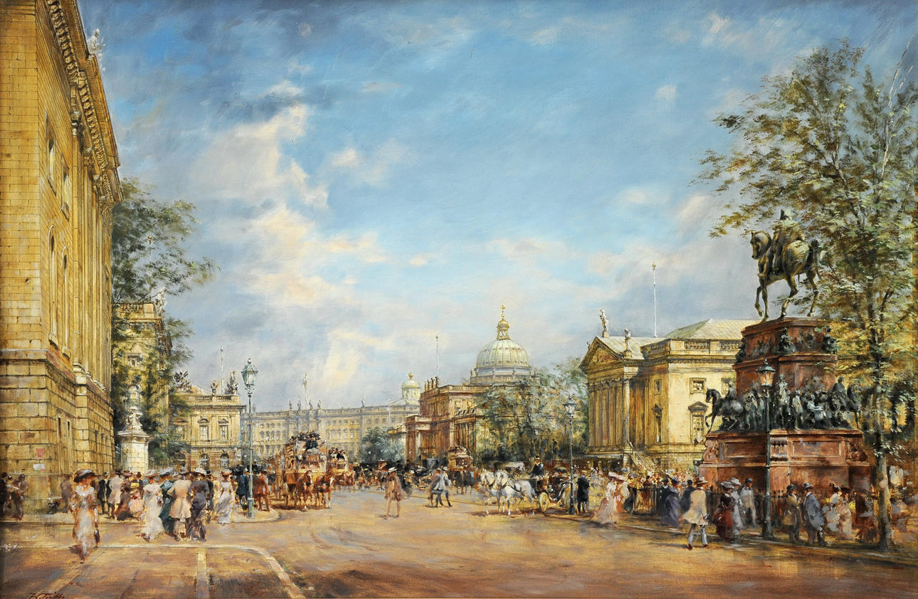 WOLFGANG TRITT (1913 BRAUNSCHWEIG - 1983 BERLIN). ”Berlin - Unter den Linden”.