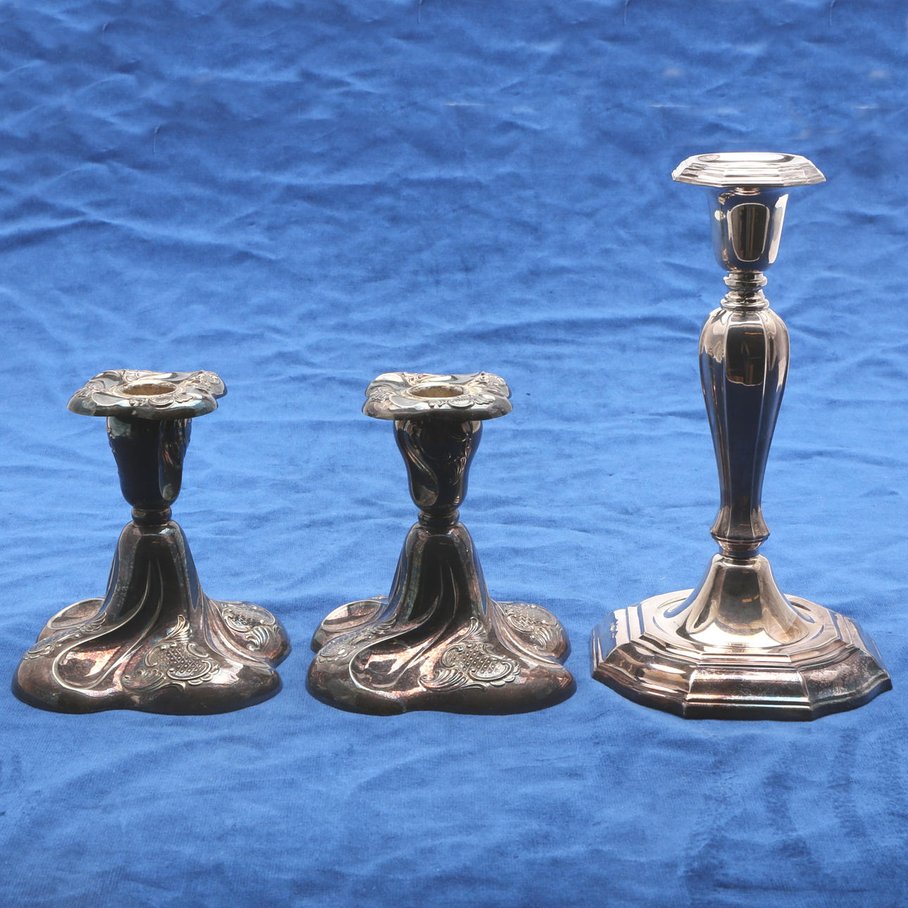 LJUSSTAKAR, 3 st, totalvikt ca 915 gram, Sverige samt Norge.