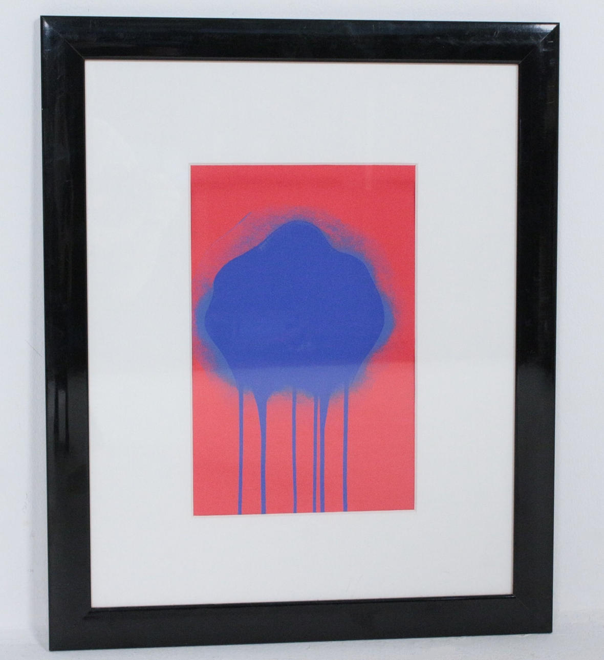 OTTO PIEN. Efter. 'Blå eldblomma (1967) ', tryck.