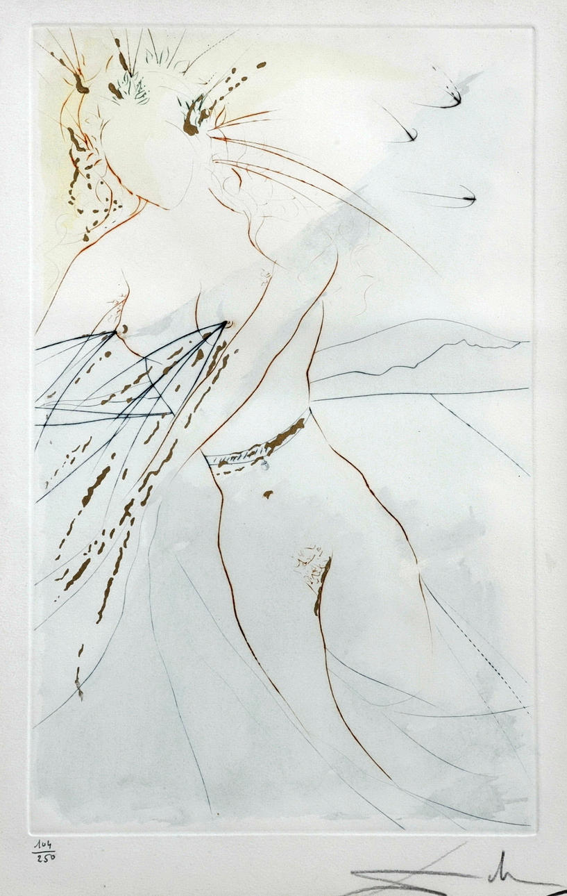 SALVADORE DALI (1904 FIGUERES - 1998). ”Court Song”.