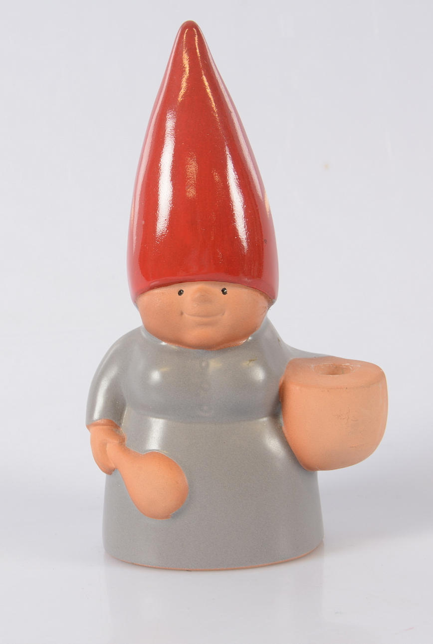 Lisa Larson, figurin, Tomtemor, etikettmärkt, Design Lisa Larson.