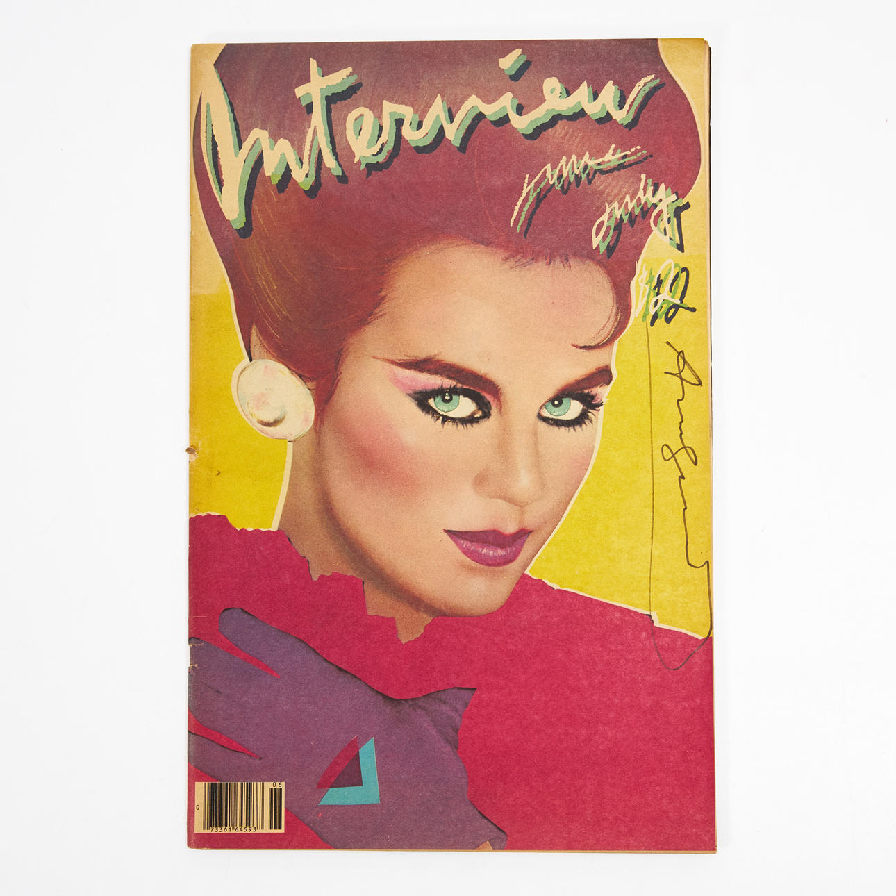 ANDY WARHOL. Interview, 1981, signerad Andy Warhol.