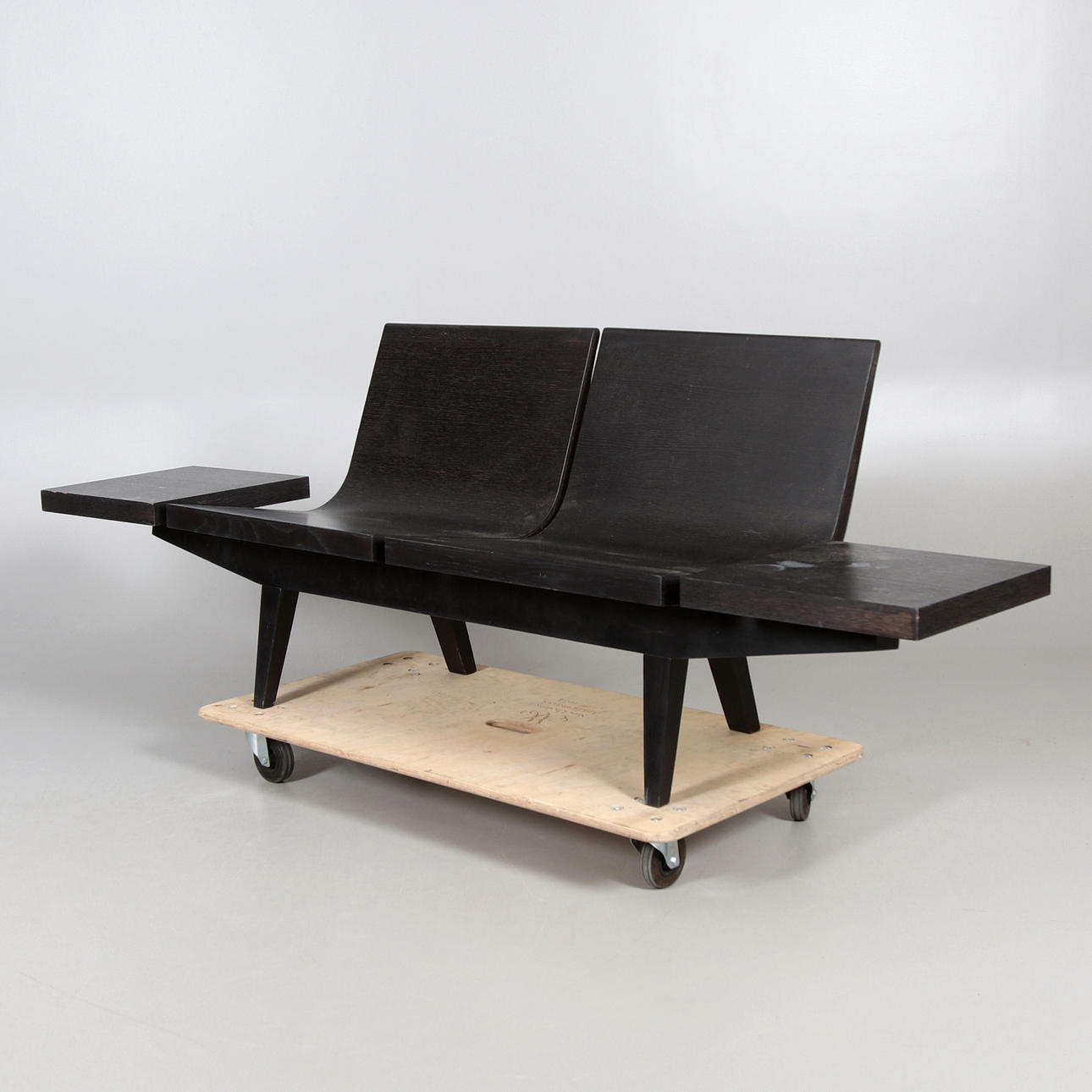 BENCH, hardwood, Andreu World Spain, 2000s.