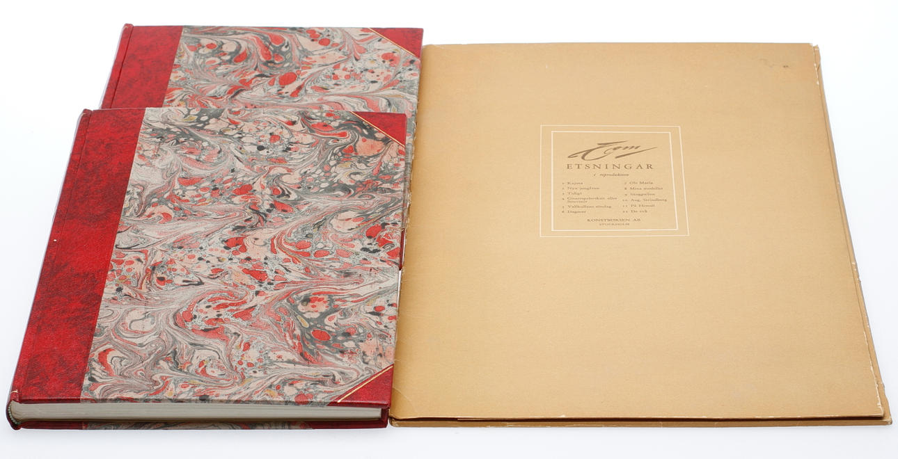 BÖCKER och REPRODUKTIONER, Carl Larsson samt Anders Zorn.