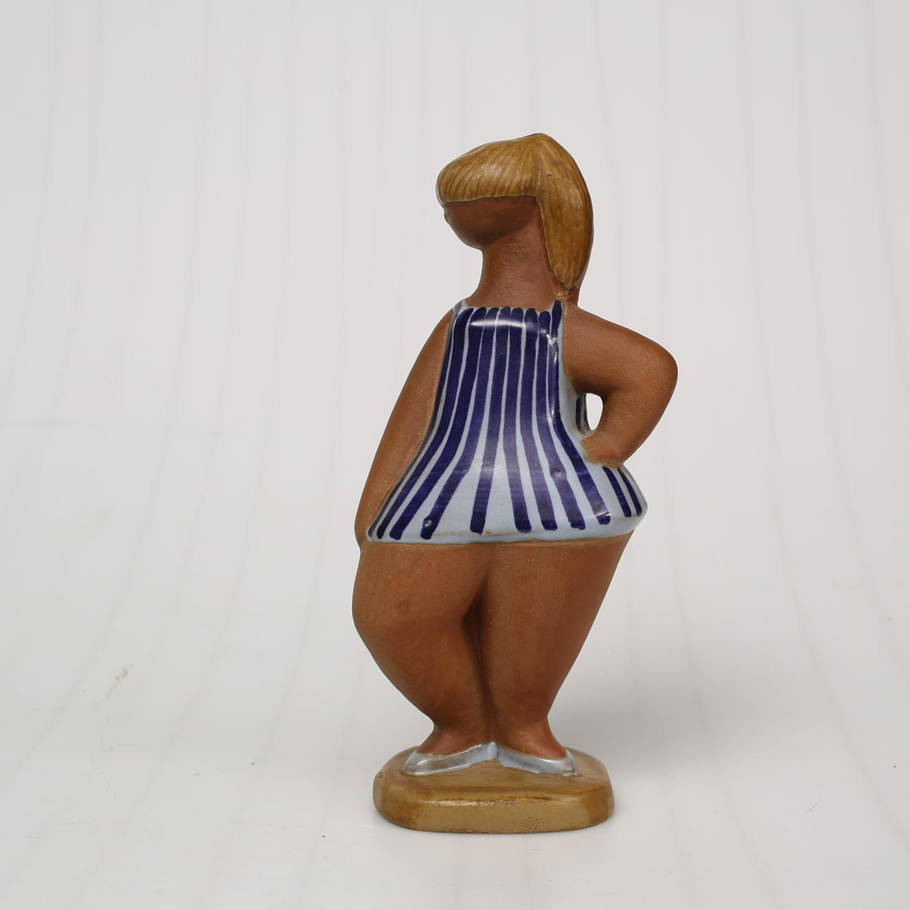 LISA LARSON. Figurine, stoneware, "Dora", Gustavsberg.