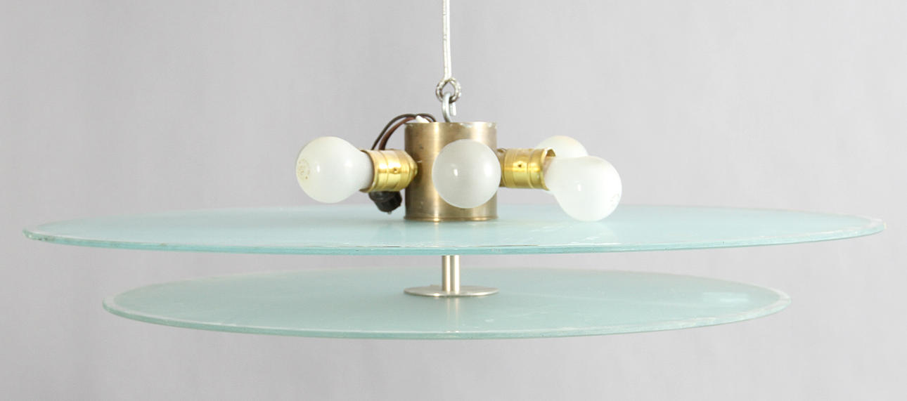 TAKARMATUR. 2 st glasskivor, diameter 80 cm och 64 cm.