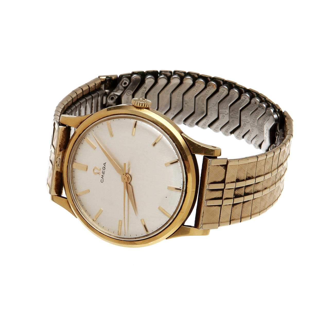 HERRARMBANDSUR, delar i 18K rödguld, Omega.