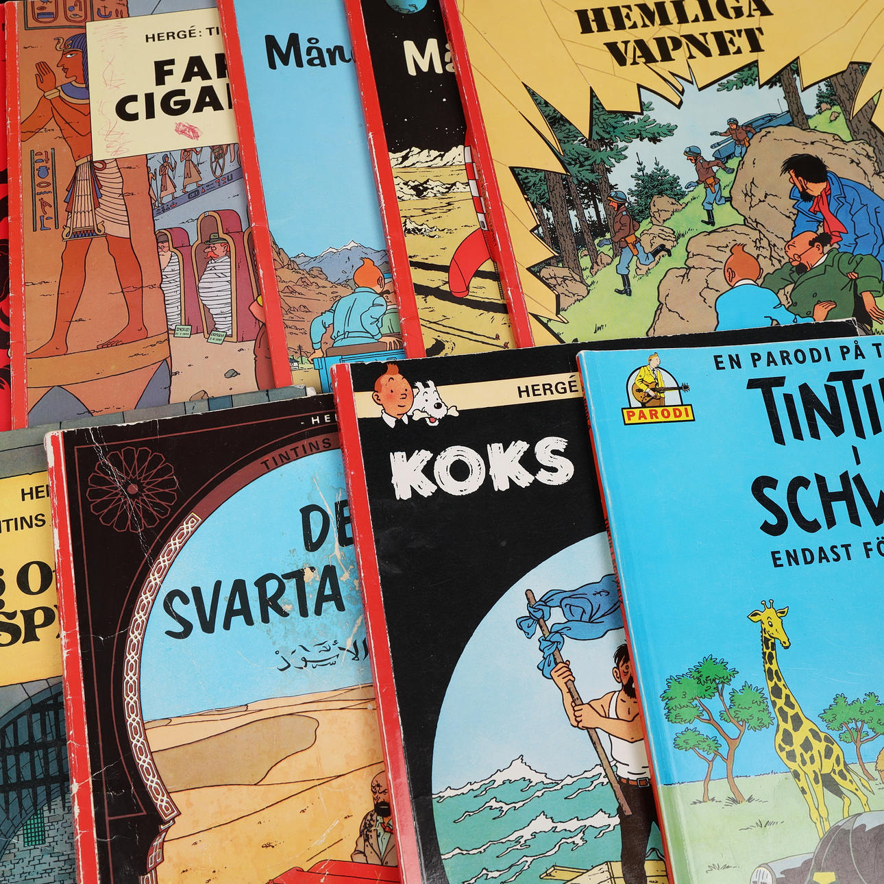 TINTIN, 9 series albums.