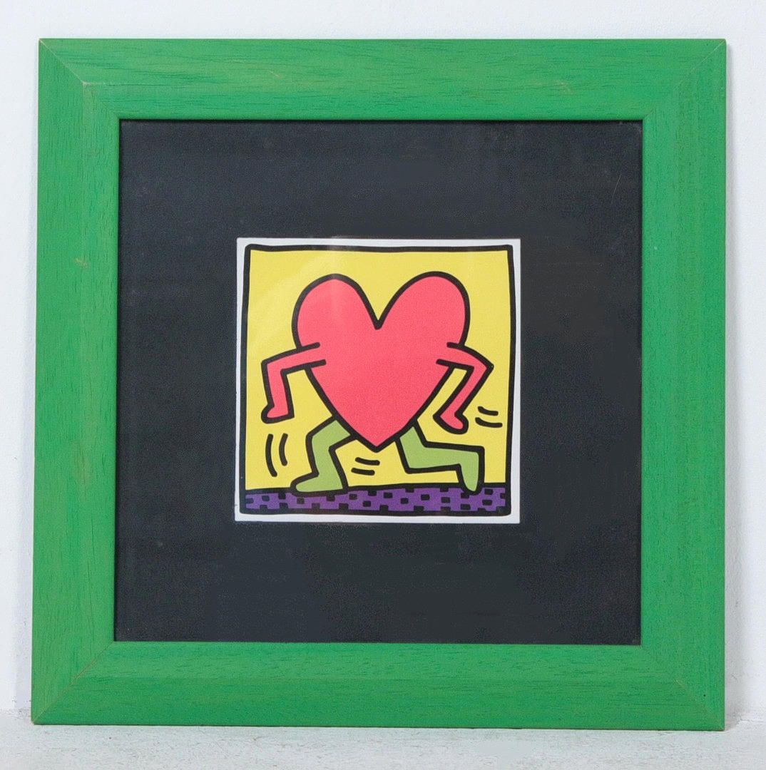 KEITH HARING. Después. 'Corazón', imprimir.