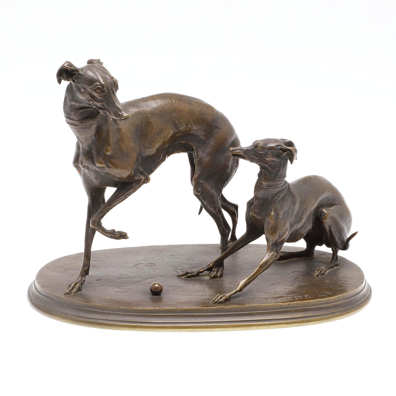 AFTER PIERRE JULES MENE (1810-1879), 'JIJI AND GISELLA'.