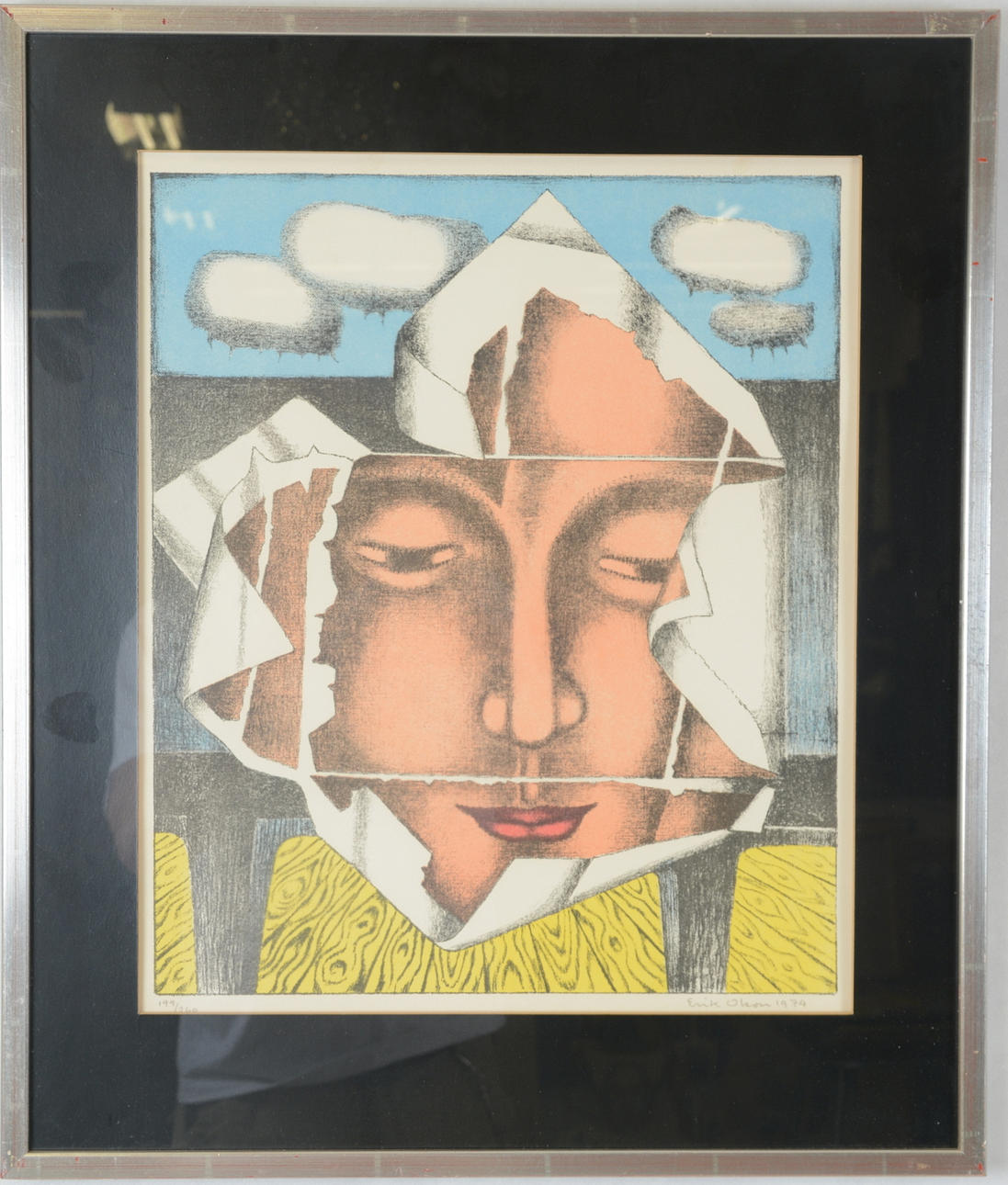 ERIK OLSON. Färglitografi.