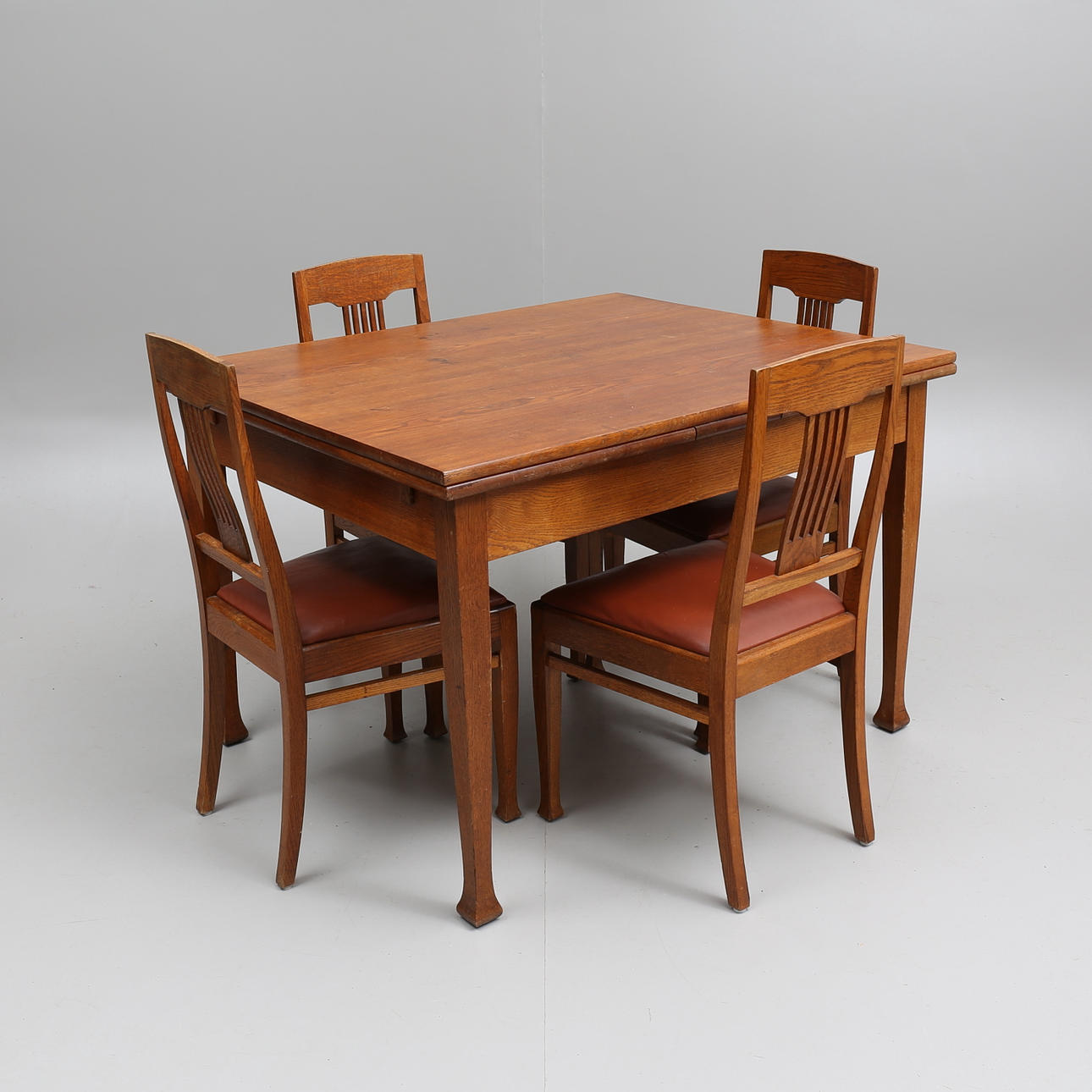 MATSALSMÖBEL, 5 delar, senjugend, tidigt 1900-tal.