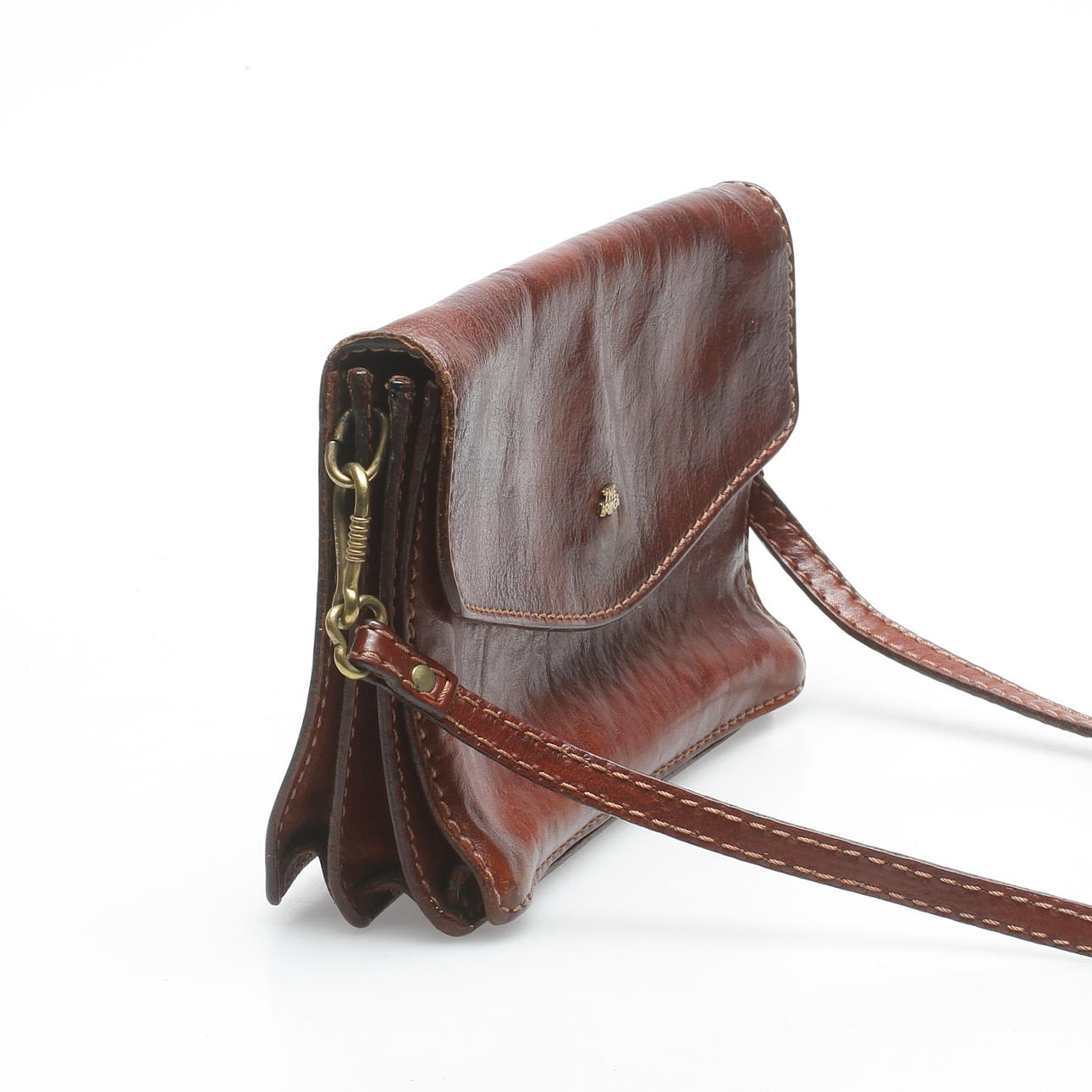 HANDVÄSKA, läder, The Bridge, Italien.