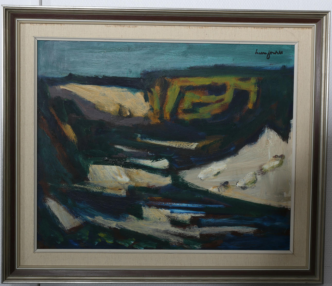 IVAN JORDELL. Olja på pannå, signerad.