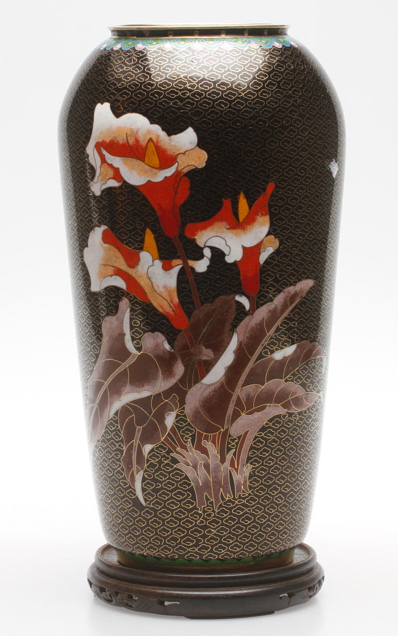 VAS, cloisonne, Jingfa, Kina, 1900-tal.