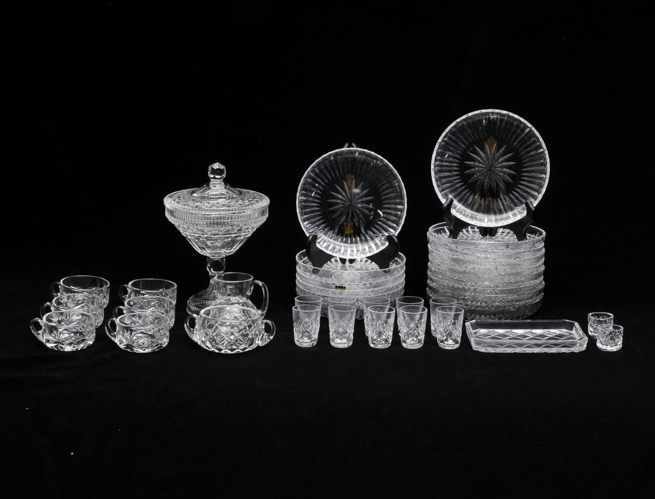 GLASSERVIS, 37 delar, Boda, 1900-tal.