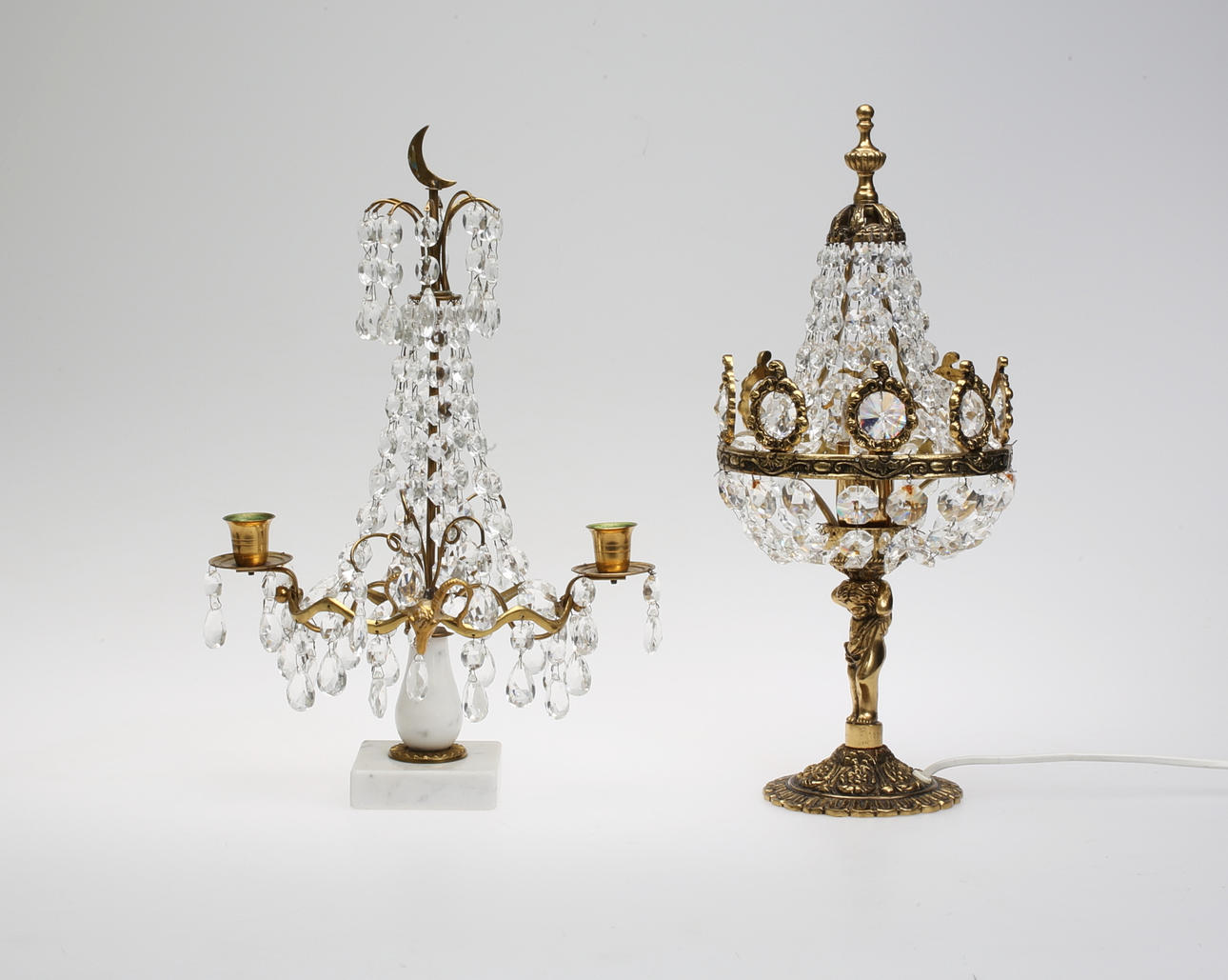 BORDSLYSTER, 2 st, gustaviansk stil,1900-tal.