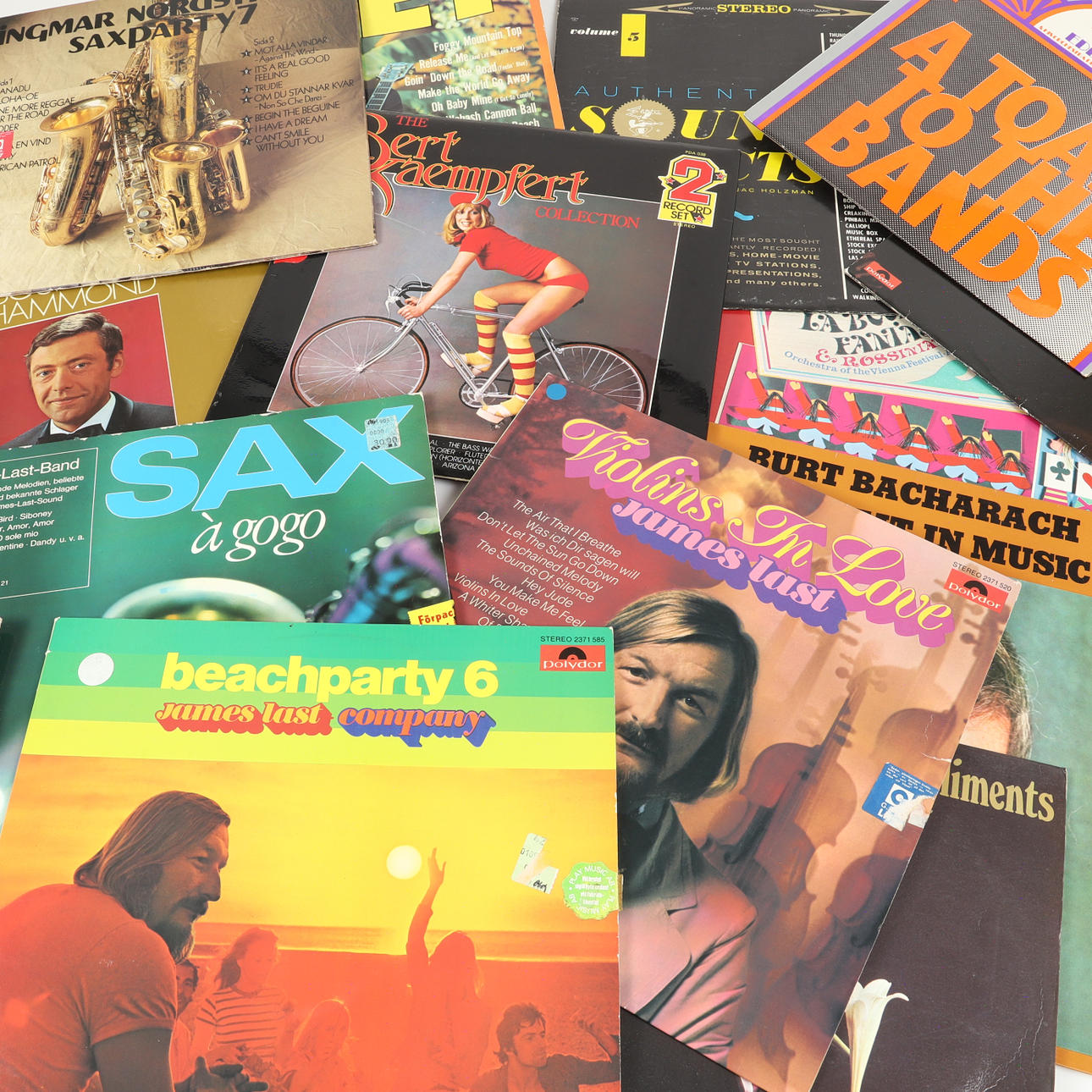 LPs, mixed titles and artists.