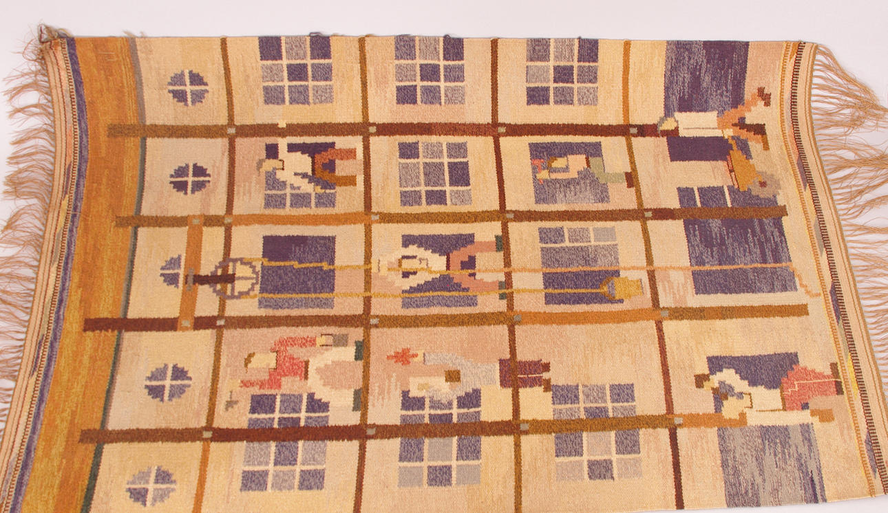 VÄVNAD, Carl Edvin Svensson, signerad CES.