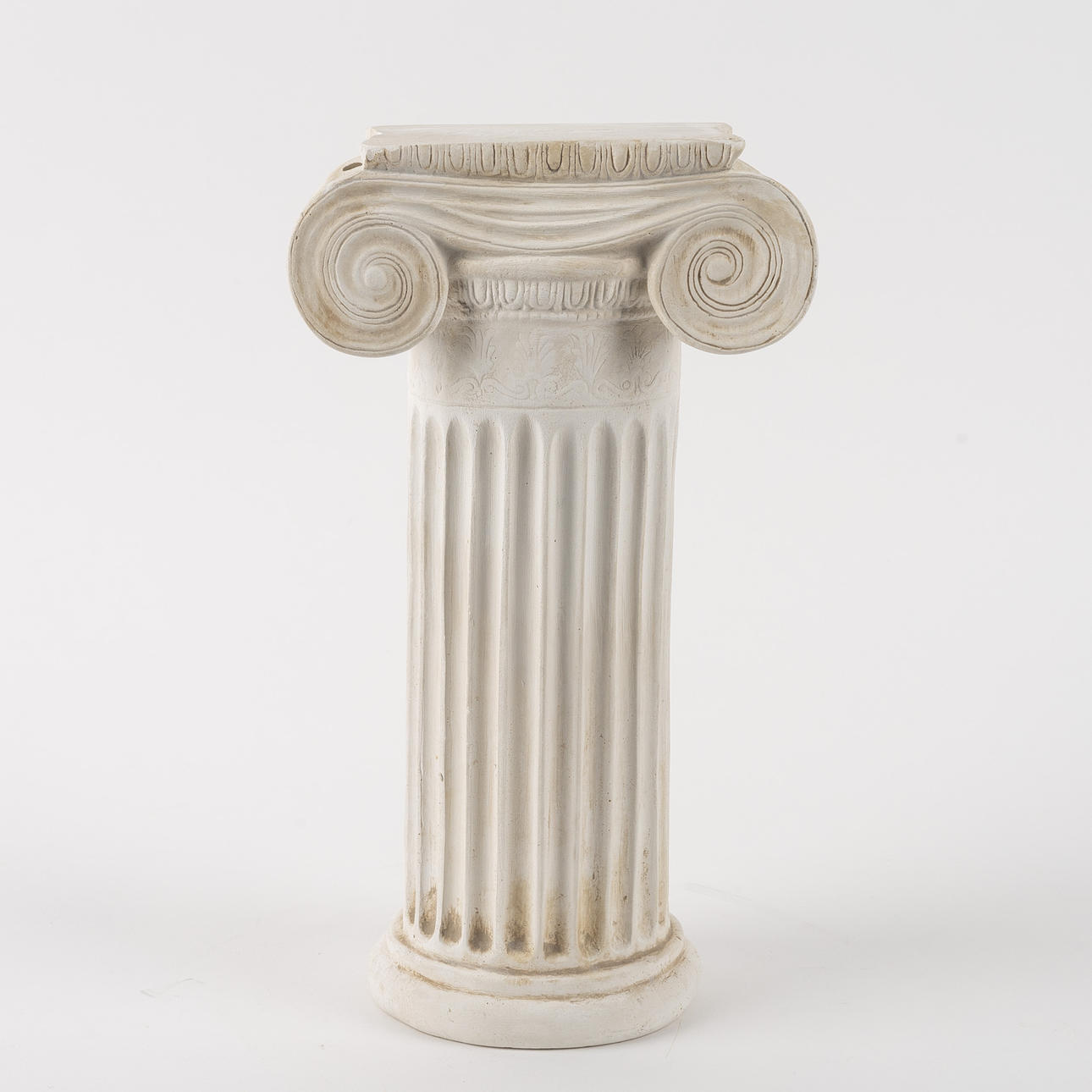 COLUMN, with Ionic capital, plaster, 1900s/2000s.