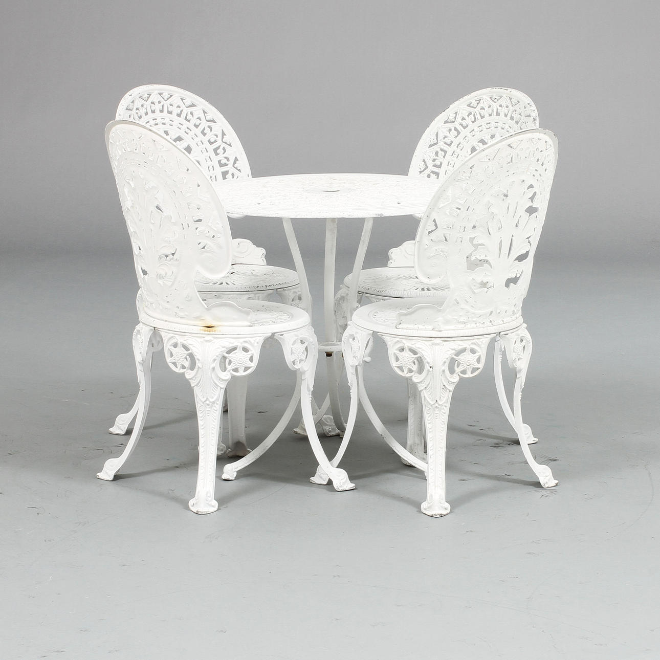 TRÄDGÅRDSGRUPP, 5 delar, 1900-tal.