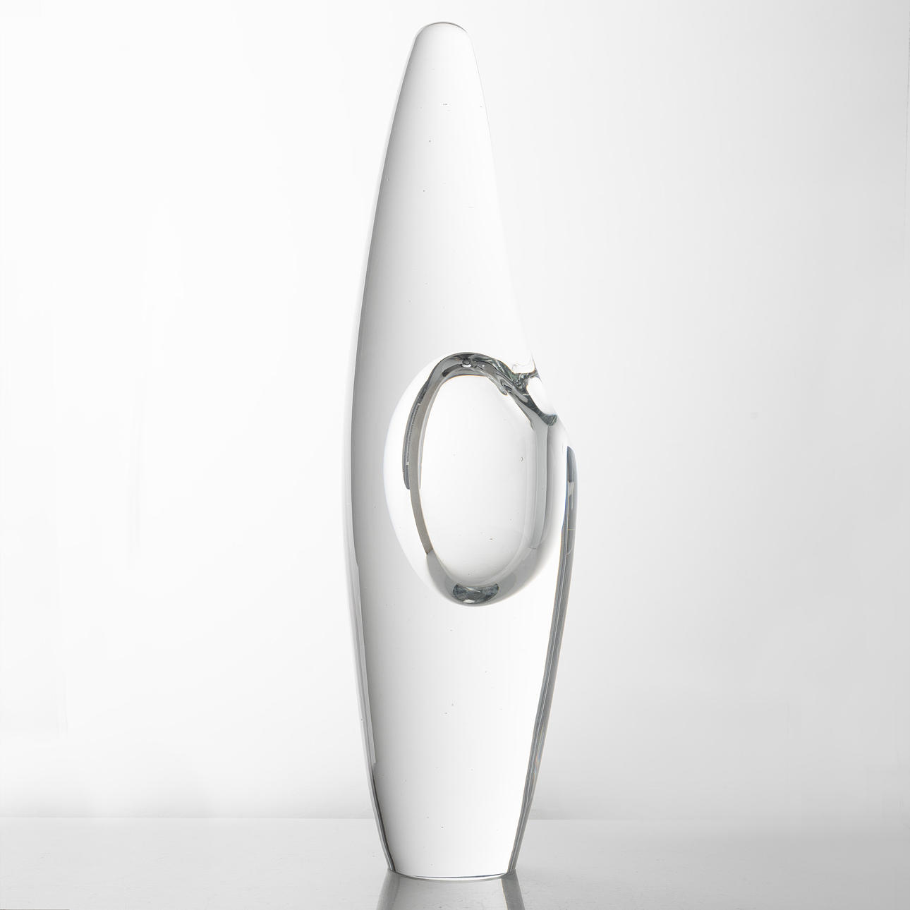 TIMO SARPANEVA. Maljakko, "Orkidea", lasi, Iittala.