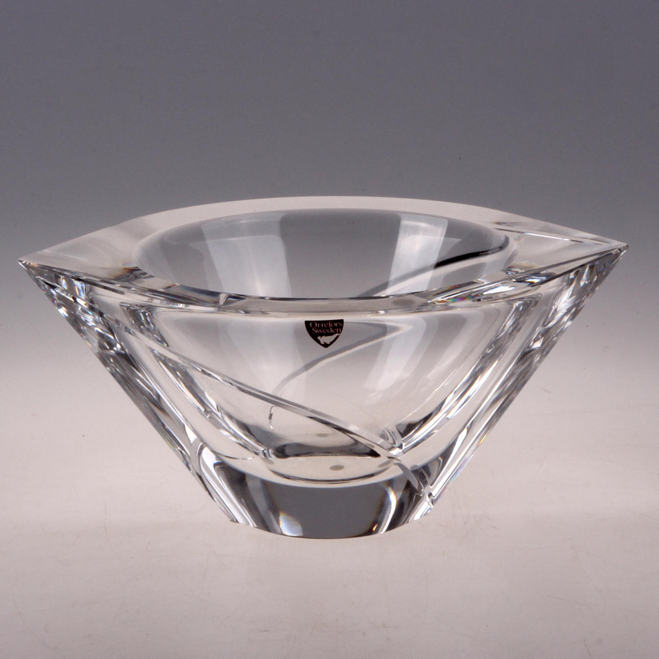 SKÅL, glas, "Marin", Jan Johansson, Orrefors, signerad.