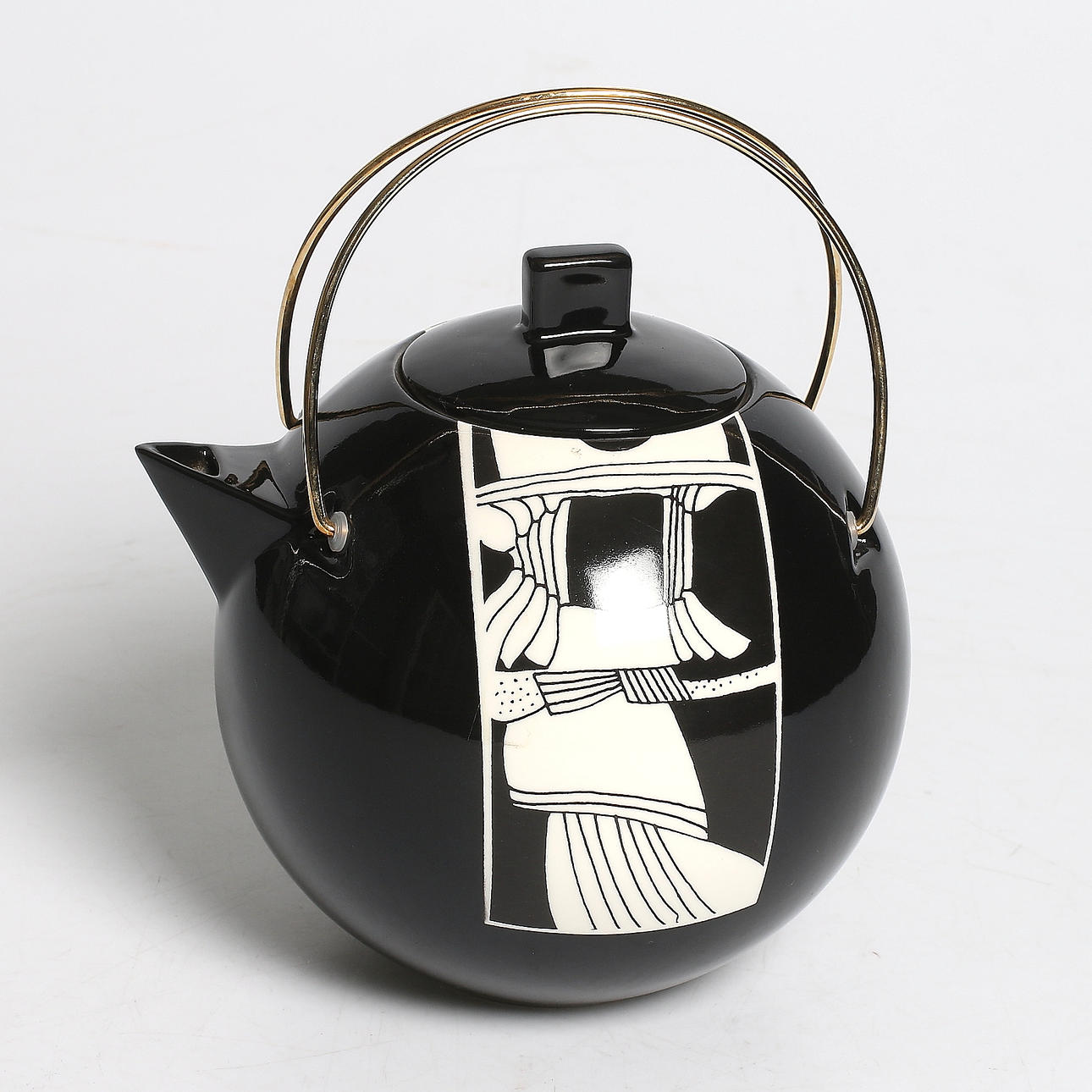 GÖSTA GRÄHS. Tekanna, porslin, Rörstrand. 1900-talets andra hälft.