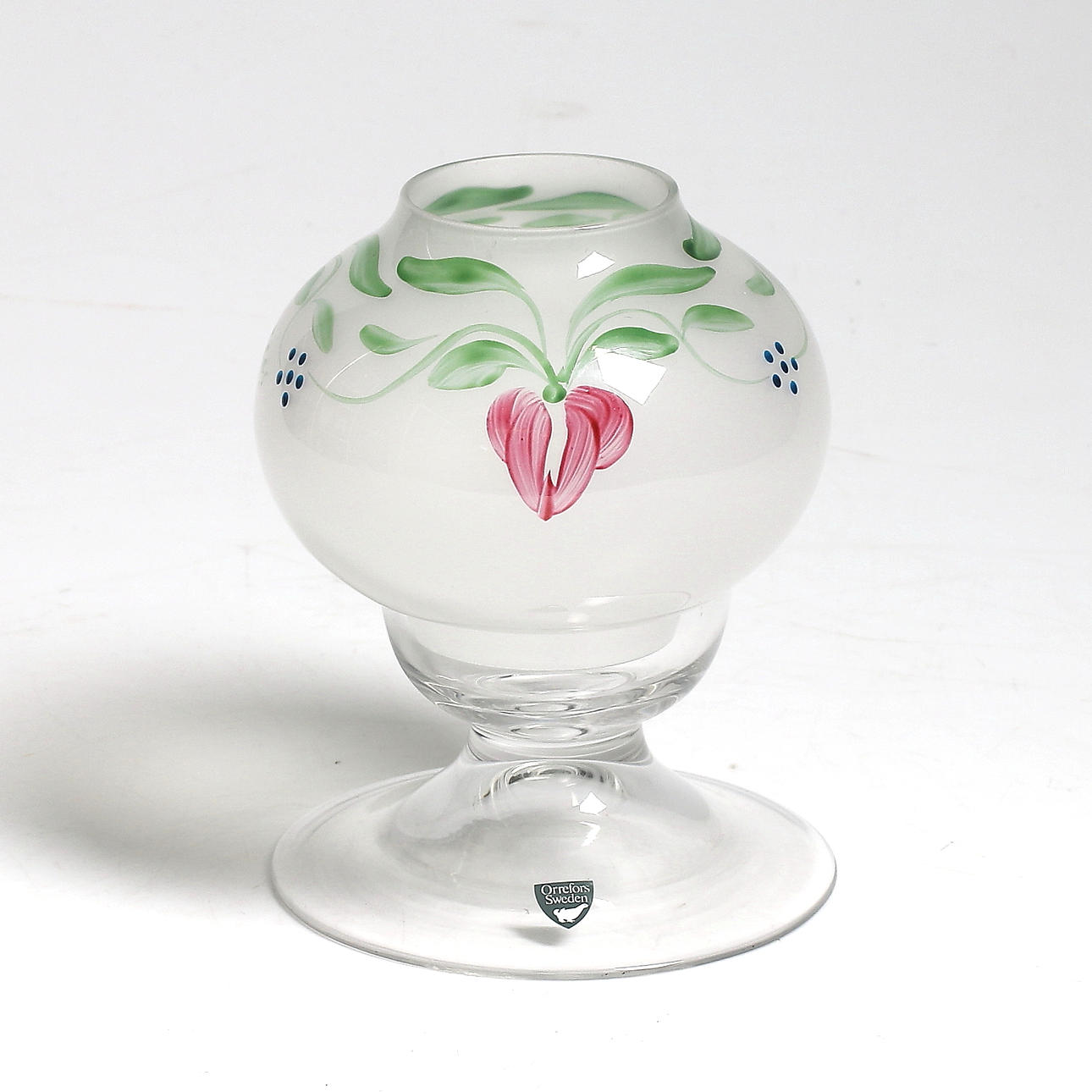 LJUSLYKTA, glas, "Maja", Eva Englund, Orrefors. 1900-talets andra hälft.