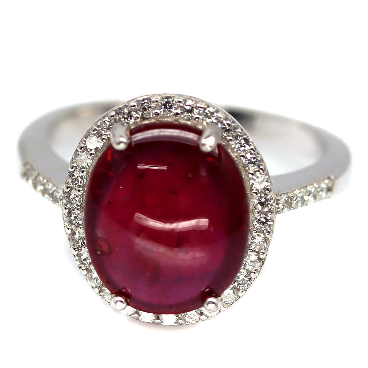 ANILLO GRANDE RUBÍ PLATA.
