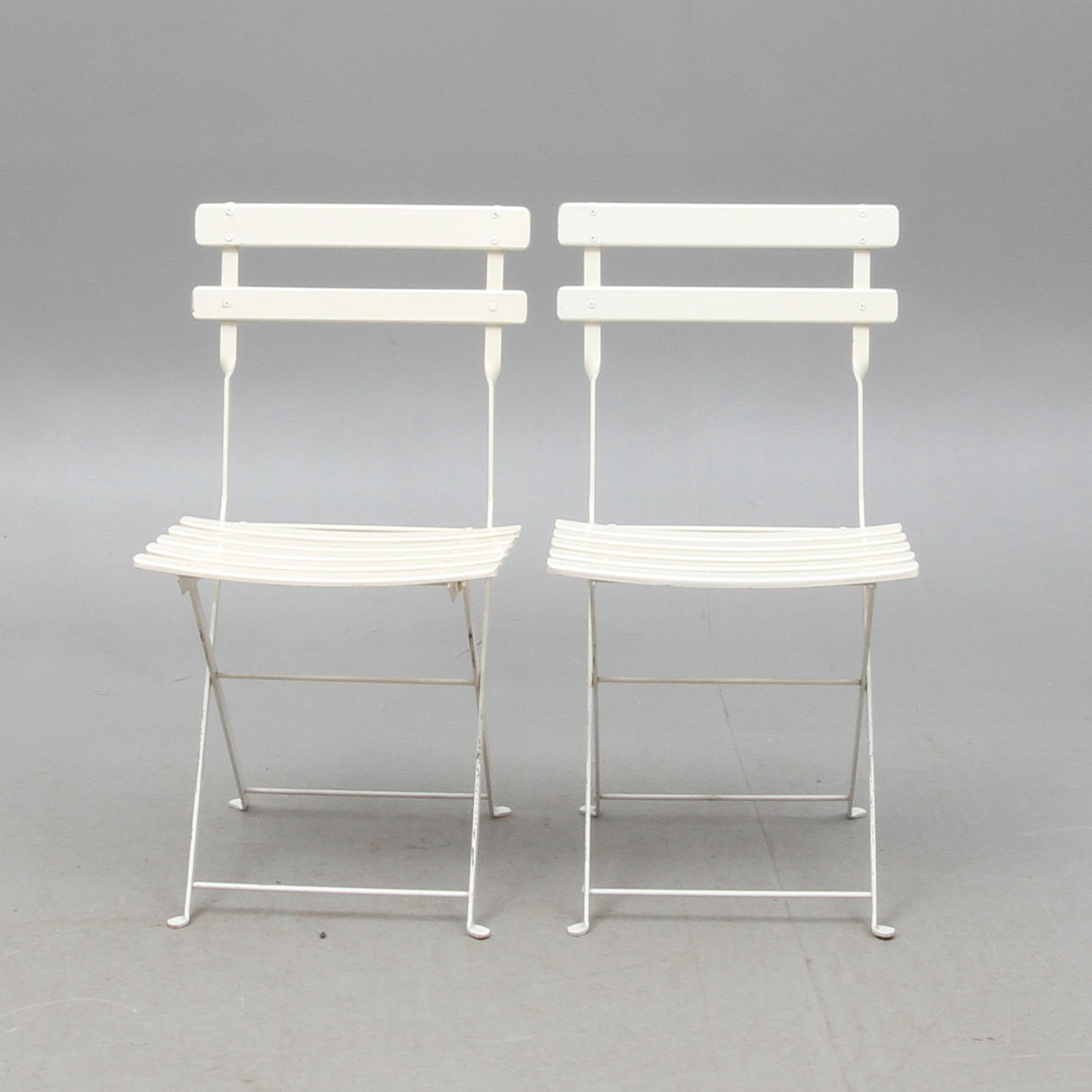 TRÄDGÅRDSTOLAR, 2 st, 19/2000-tal.