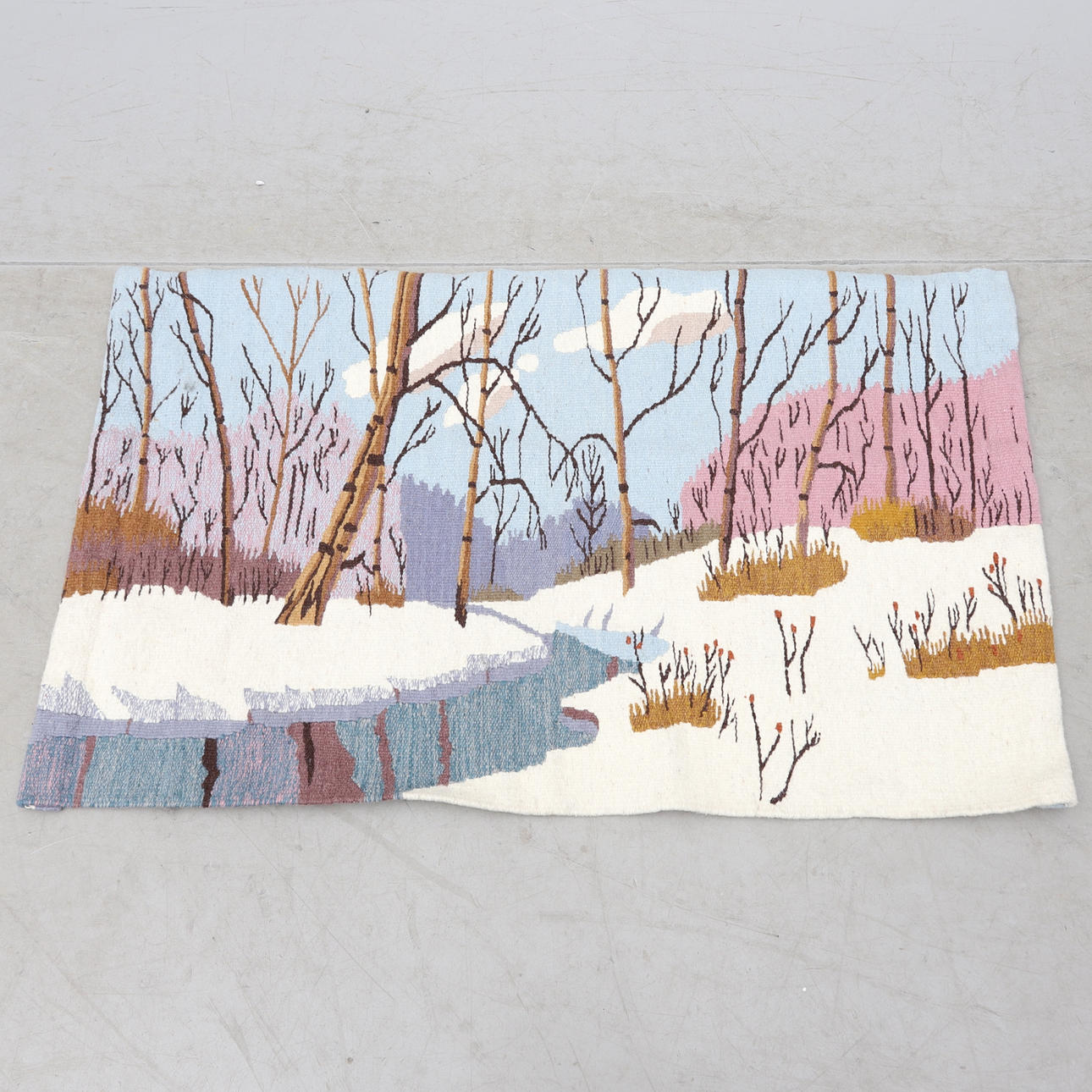 VÄGGBONAD, textil, 1900-talets andra hälft.