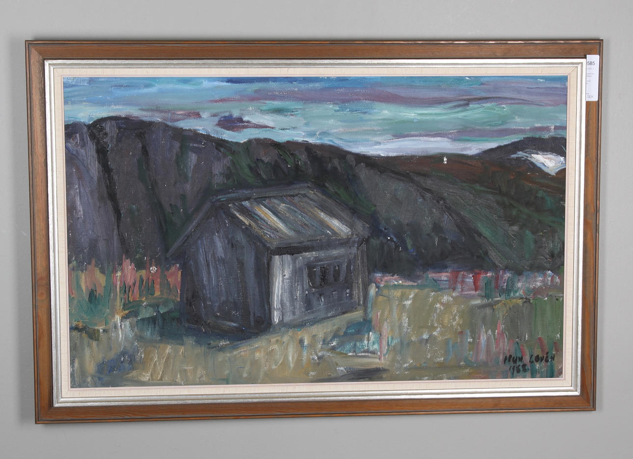 IDUN LOVÉN. 4 st. Landskapsbilder samt stilleben. Olja på duk/akvarell, signerad.