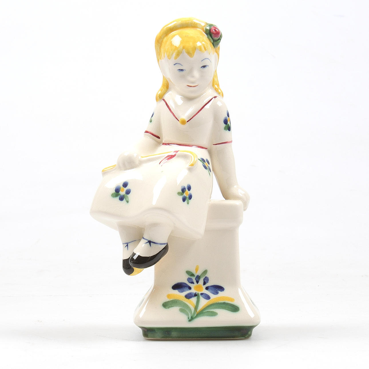 HERLUF JENSENIUS. Figurin, porslin, Aluminia, Danmark.