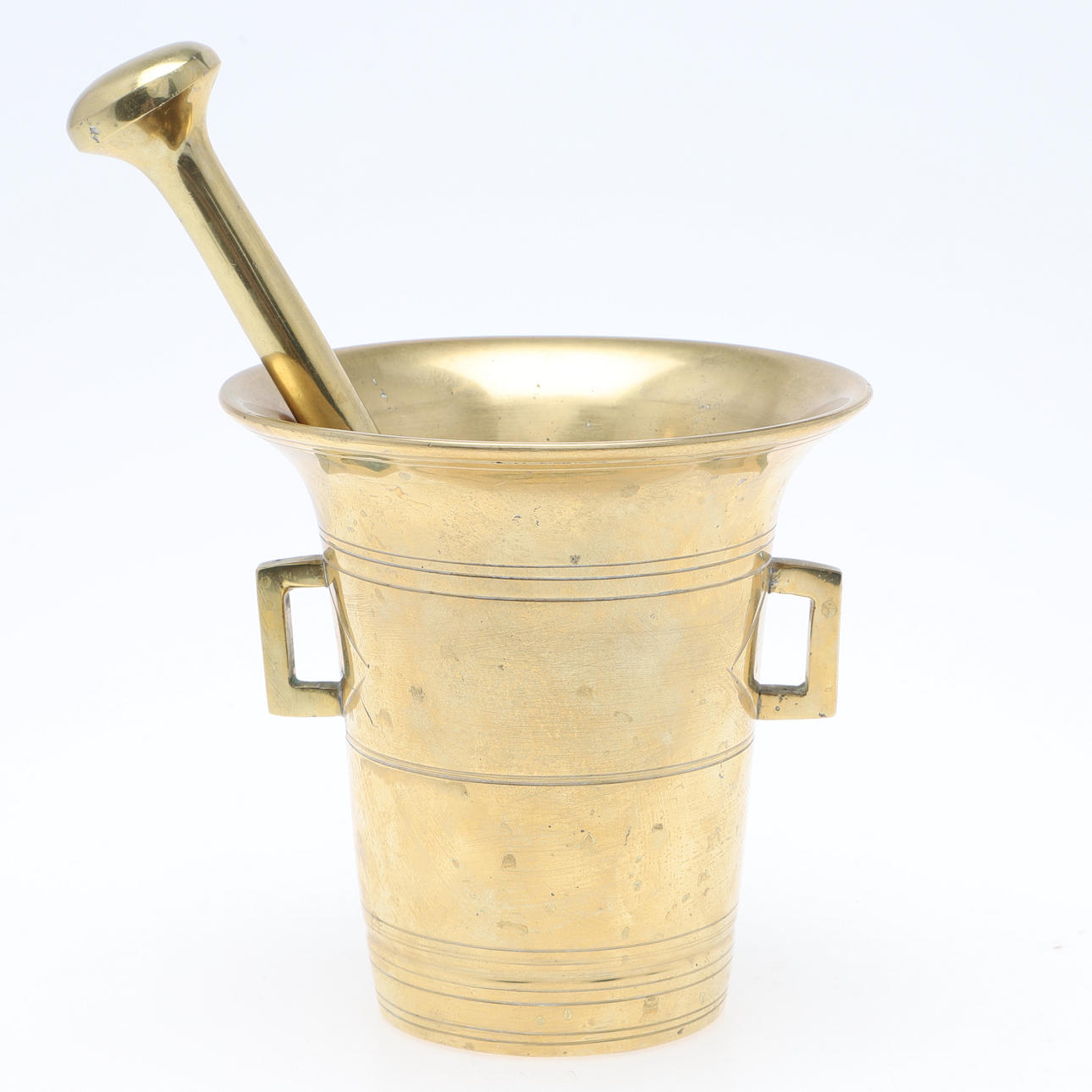 MORTEL med stöt, mässing, Skultuna.