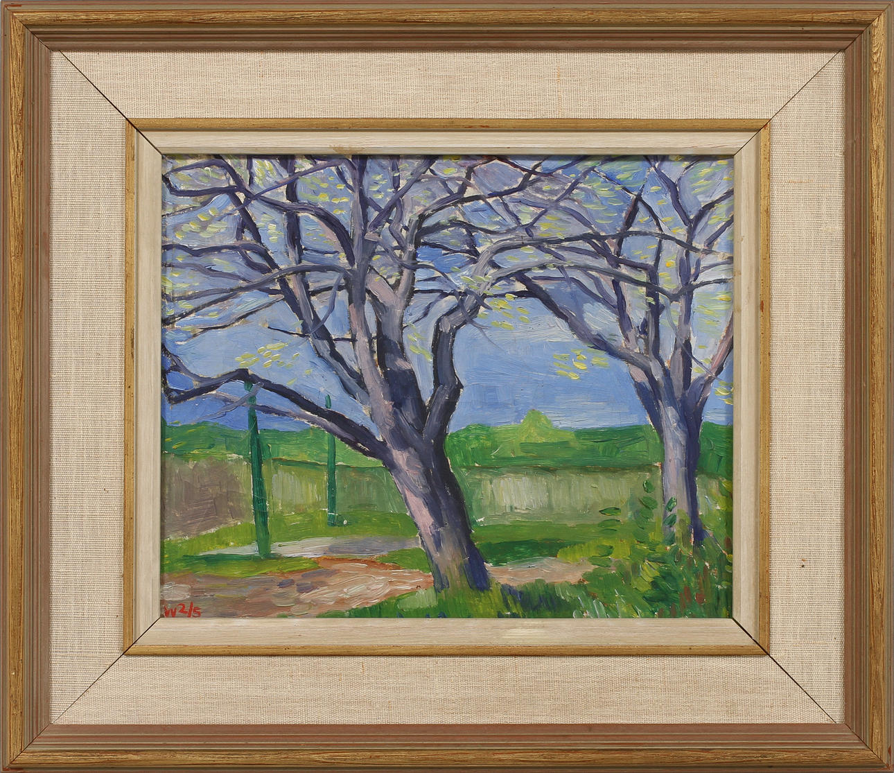 PETER WEISS. Landskap, olja på duk, monogramsignerad W samt daterad 2/5.