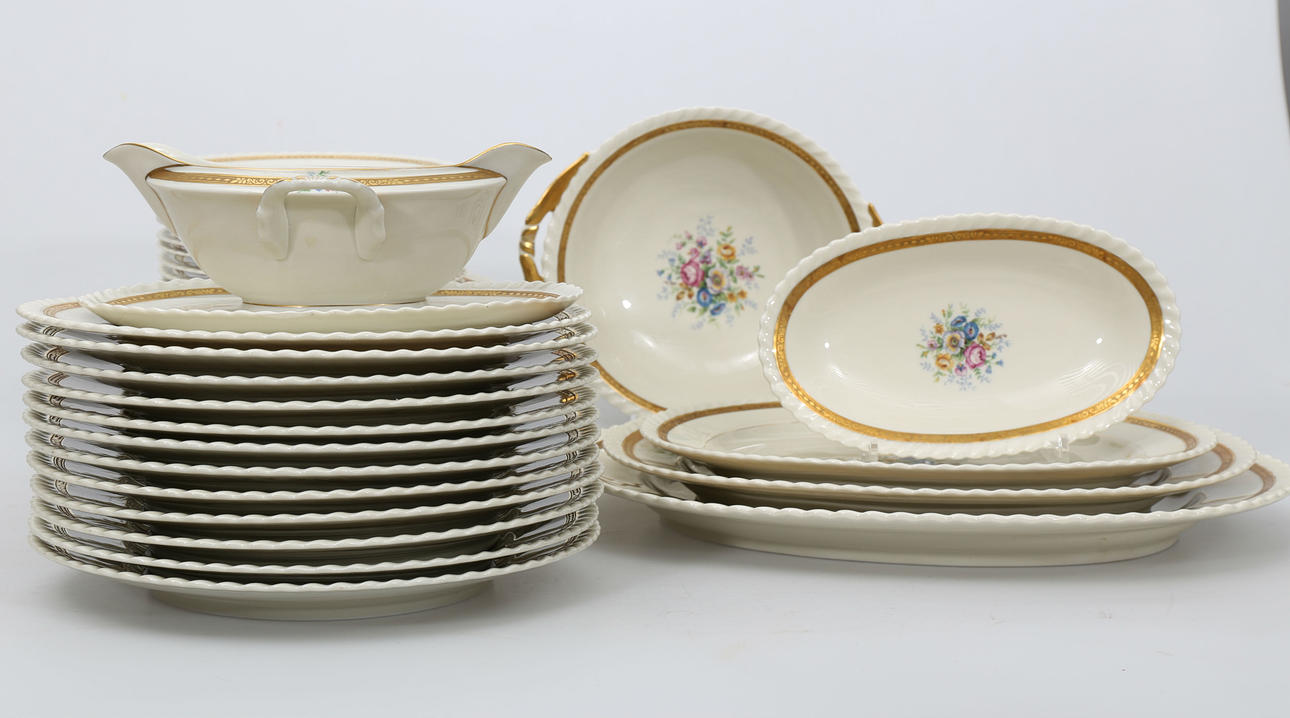 MATSERVIS,porslin, 41 delar, Krautheim, Tyskland.