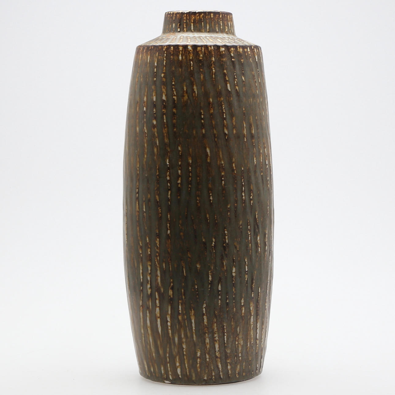 GOLVVAS, stengods, "Rubus", Gunnar Nylund, Rörstrand, signerad, 1900-tal.