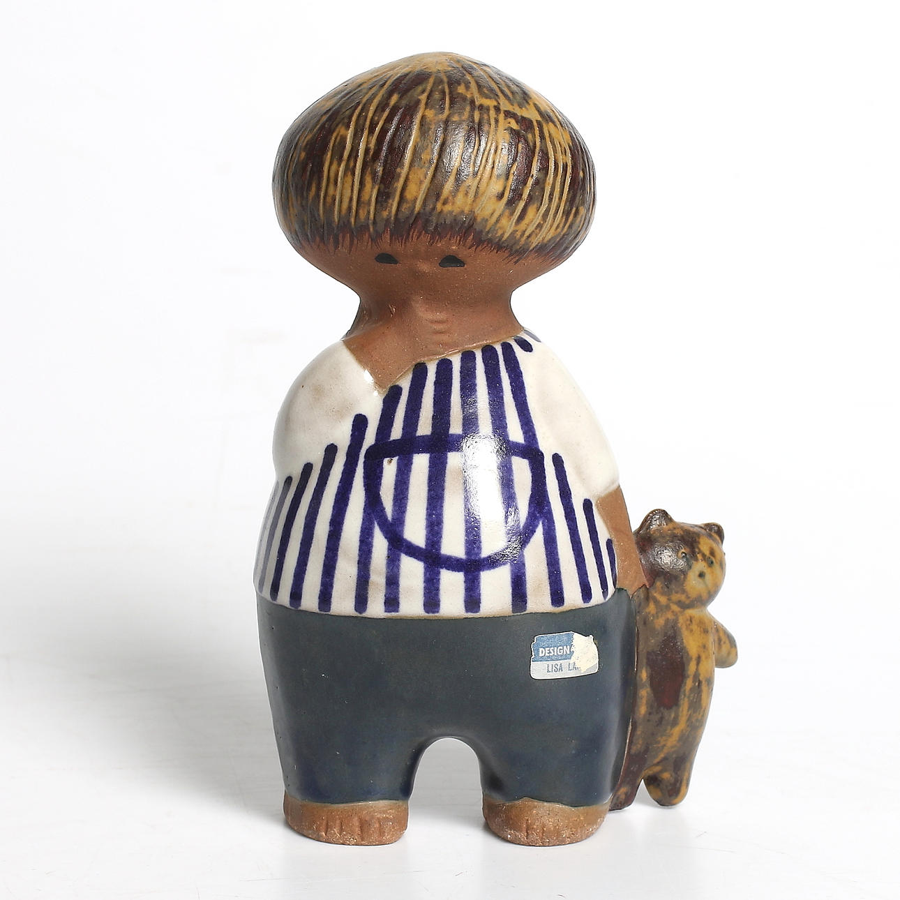 LISA LARSON. Figurin, stengods, "Malin", Gustavsberg, 1900-talets andra hälft.