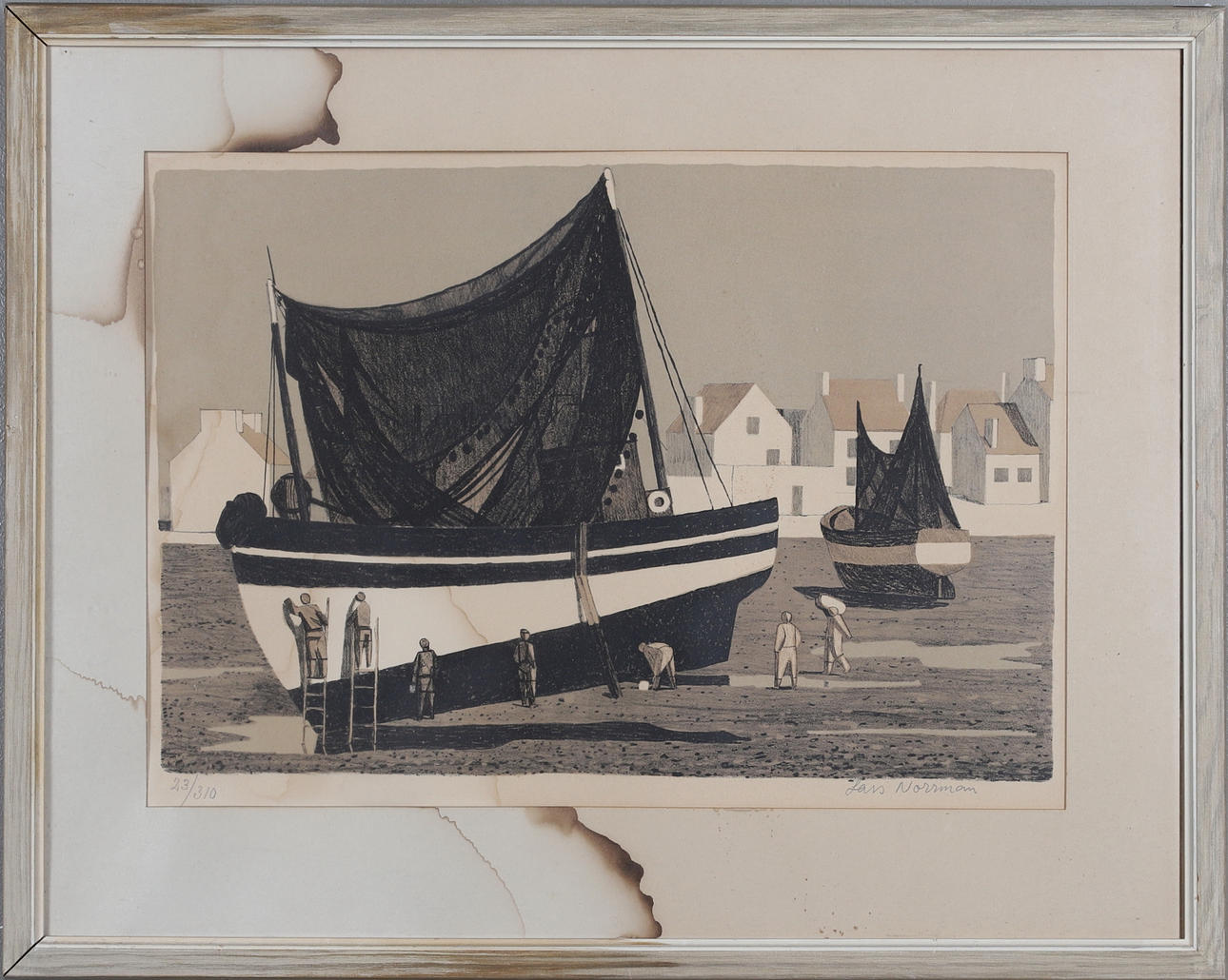 GRAFIK, 2 delar, bl a Lars Norrman.