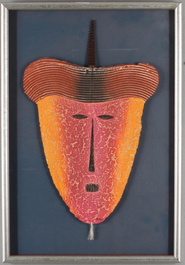 ALAIN BERCK-VITZ. "The Warrior", Carborundumetsning signerad ABV samt numrerad 20/75.