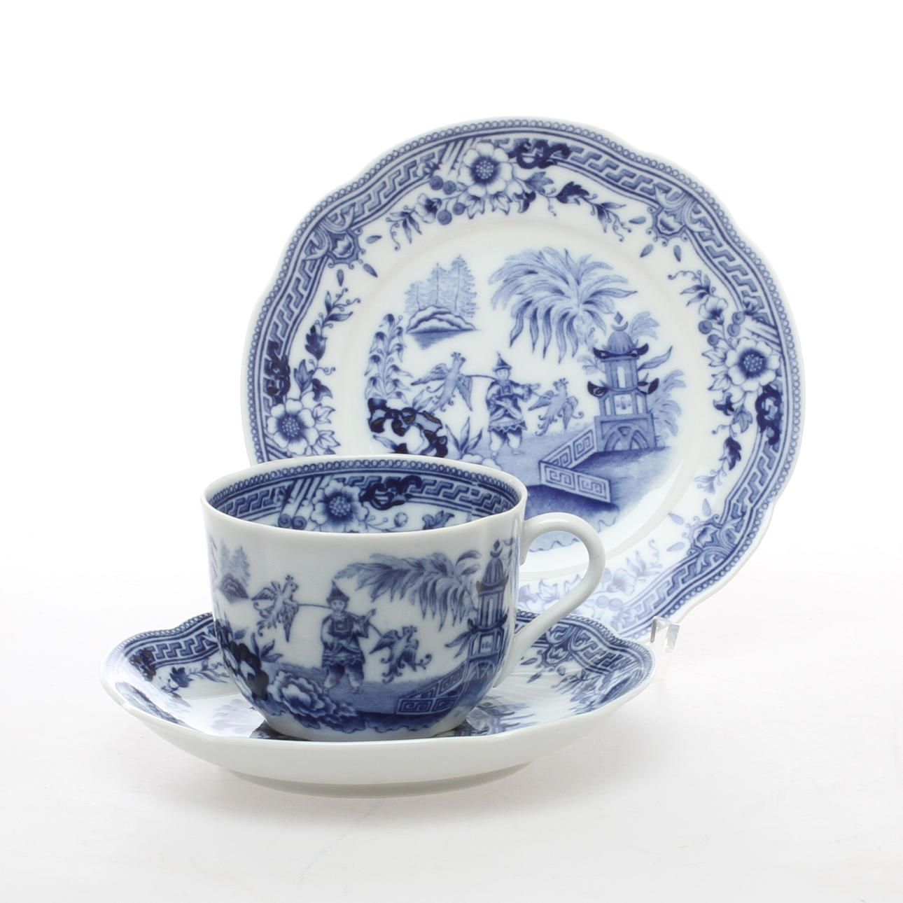 TESERVISDELAR, 12 st, porslin, "Singapore", Arabia.